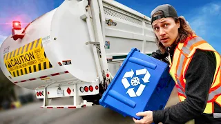 I TRY WORKING as a RECYCLING TRUCK DRIVER
