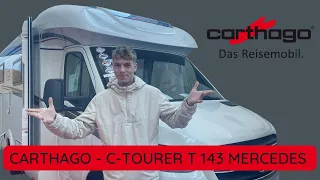 [VISITE] CAMPING CAR PROFILE CARTHAGO - C TOURER T 143 MERCEDES - 2023 - LE PROFILE LUXUEUX !
