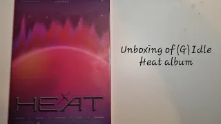(G)I-dle Heat album Flare version unboxing