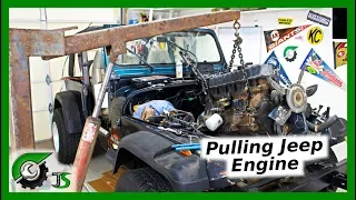 Jeep 4.0 Engine Removal: Engine Rebuild Part 1