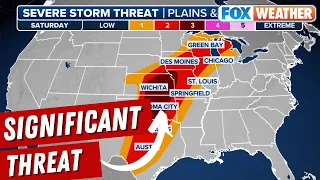 Potentially 'Violent' Tornadoes Possible Saturday In Central US As Significant Severe Risk Heightens