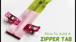 How to make easy zipper tabs for all your diy zipper cases - super cute!