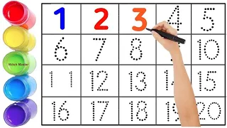 One two three, numbers song, learn to count, 1 to 100 counting, 123 numbers, kids rhymes  P 45