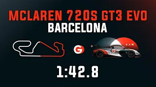 Barcelona 1:42.8 - Mclaren 720S GT3 EVO - GO Setups | ACC 1.9.3