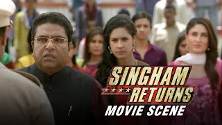 Ajay Devgn Single Handedly Fights A Group Of Gangsters | Singham Returns | Movie Scene