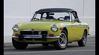 1974 MG MGB Roadster Driving,  Walk Around & Discussion