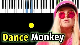Tones And I - Dance Monkey | Piano_Tutorial | Разбор | КАРАОКЕ | НОТЫ + MIDI