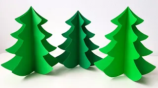 3D Елка Объемная ЁЛОЧКА из бумаги Новогодние поделки из бумаги своими руками DIY Новогодний декор