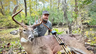 Giant Buck with Trad Bow