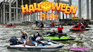 (Highlights) Halloween 🎃 Ride at the Kemah Boardwalk - Jet Ski #Seadoo #Jetskis #PWC #Yamaha