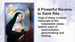 A POWERFUL NOVENA TO SAINT RITA, impossible cases (NEW AUDIO)