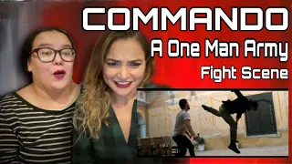 MEXICAN GIRLS reacts to Commando 1 Fight Scene | Vidyut Jammwal