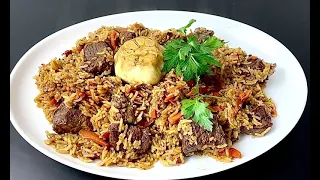 How to make the most tasty and easy UZBEK PILAF. (PLOV)