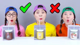 Drink Challenge 빨대 음료수 챌린지 DONA 도나