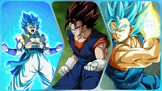 NEW LR GOGETA BLUE AND LR VEGITO BLUE SUPER ATTACKS!!!!!!