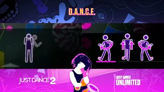 Just Dance - Pictograms Comparison  - D.A.N.C.E