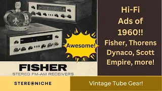 1960 Stereo Hi-Fi Ads - What were manufacturers advertising? Watch this video to find out!