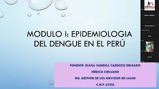 CURSO DE ACTUALIZACION EN DIAGNOSTICO Y MANEJO CLINICO DEL DENGUE