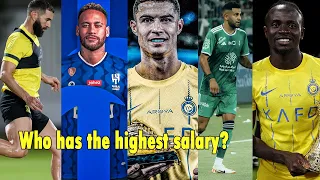 NEYMAR, RONALDO, MANE, BENZEMA, MAHREZ SALARY IN LEAGUE SAUDI PRO LEAGUE