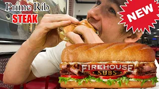 New Prime Rib Steak... SUB! (Sandwich?) Firehouse SUBS! Fast Food REVIEW! Better Than Jimmy Johns?!🥪