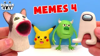 Amogus, Pop Cat - Memes with Clay