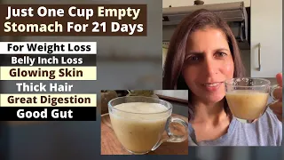 Morning Drink for 21 Days Weight Loss Challenge | Recipe for Inch Loss, Healthy Skin & Hair | Hindi