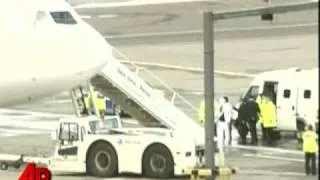 Raw Video: Freed Lockerbie Bomber Boards Plane