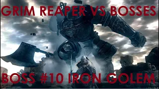 DARK SOULS REMASTERED - GRIM REAPER VS BOSS #10 - IRON GOLEM (SOLO, NG+6, NO DAMAGE)