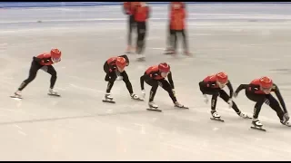 Chinese Short Track Women's Team Argues over Penalty at 2018 Pyeongchang Winter Olympics