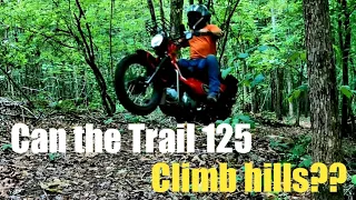 Can the 2021 Honda Trail 125 climb hills