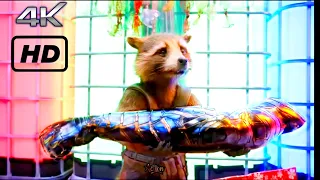 Rocket Gets Bucky's Vibranium Arm (2022) 4K Scene | Guardians Of The Galaxy 3 Holiday 4K HD Clip