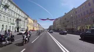 Мотостолица. Парад мотоциклов посвященный 315-летию Санкт-Петербурга.