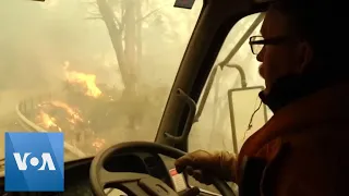 Australian Firefighters Make Daring Escape Through Wildfires