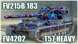 FV215b (183), FV4202 & T57 Heavy • WoT Blitz Gameplay