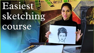 स्केचिंग कैसे करे | how to start drawing | simple techniques with pencil and paper