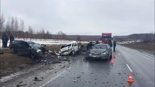 Массовое ДТП Рязанской области в Скопинском районе