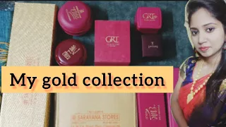 my gold jewelry collection in tamil💥🎉/ நான் எப்படி சேமித்து தங்கம் வாங்குன.