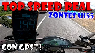 Top Speed Zontes u155 // Velocidad Maxima Zontes u155