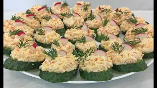 Вкуснейшая Праздничная Закуска Которая Покорит Вас и Ваших Гостей!!! / Cucumber Snack