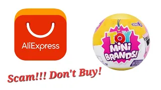 AliExpress SCAM!!! Zuru Toy Mini Brands 3 FAKE BALLS Opening