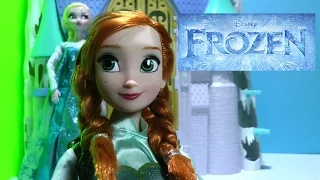 Disney Store Frozen Exclusive toy Dolls Anna and Elsa Ice Skating Set unboxing review