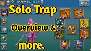 Lords Mobile Solo Trap | Account Overview! T4 & T2 Troops In Lords Mobile Gameplay.