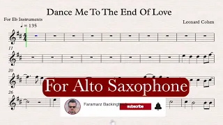 Dance me to the end of love - Play along for Alto Sax