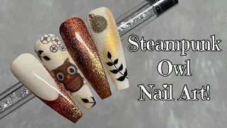 Steampunk Owl Nails! | Madam Glam | Nail Sugar