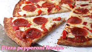 Pizza Pepperoni And Mushrooms Recipe #cookingvlog #pizzaitaliana #homemade #cooking