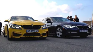 How to overtake SPORTS CARS? BMW 340 vs Taycan, Mercedes GT, Audi RS3, BMW M4, Tesla P100D