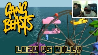 ME AGARRO A LA VIDA!! Gang Beasts con Willyrex - [LuzuGames]