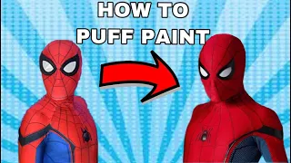 HOW TO MAKE YOUR SPIDER-MAN SUIT A MOVIE REPLICA (PUFF PAINT TUTORIAL)