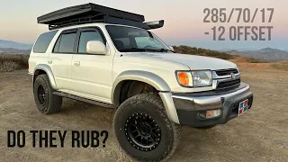 3rd gen 4Runner most asked question, DO THEY RUB? 285/70/17