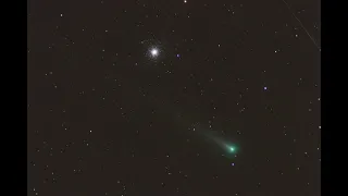 2 hours in 2 seconds, Comet Leonard (C/2021 A1) & Globular Cluster M3 12/3/2021 from Wickenburg, AZ